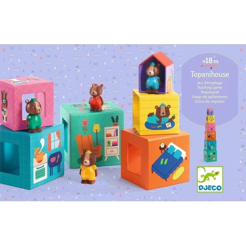 Baby Interactive Cubes With Animals Djeco