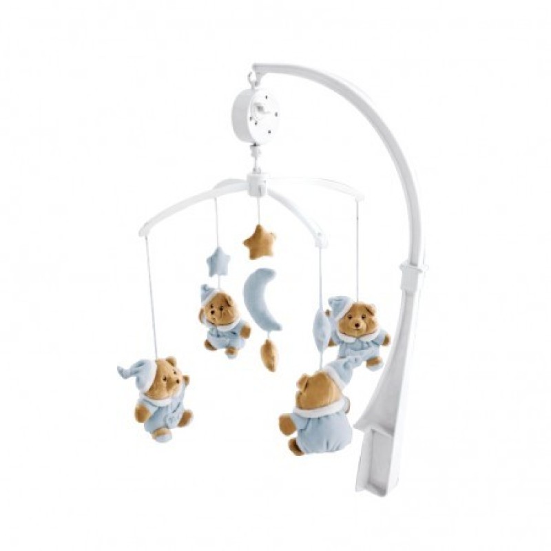 Carousel Light Blue with Bears Carousel Light Blue with Bears