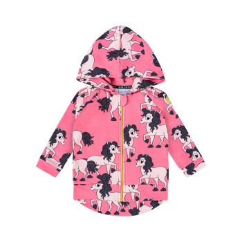 Dear Sophie Παιδική Ροζ Ζακέτα με Άλογα Dear Sophie Παιδική Ροζ Ζακέτα με Άλογα