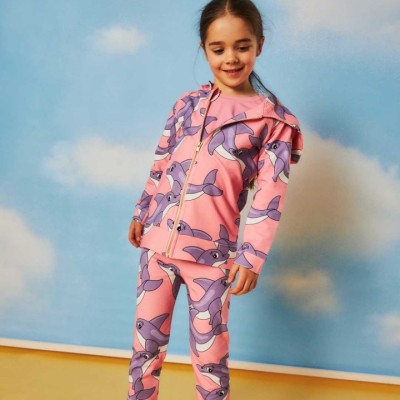 Dear Sophie Children's Pink Cardigan with Dolphins Dear Sophie Children's Pink Cardigan with Dolphins