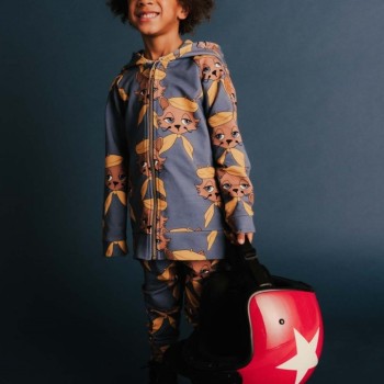 Dear Sophie Παιδικη Ζακέτα Μπλε με Γάτο