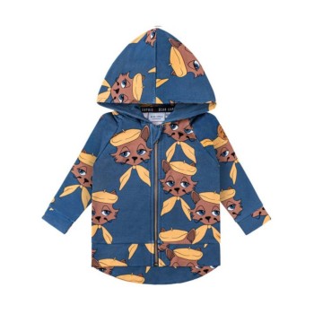 Dear Sophie Παιδικη Ζακέτα Μπλε με Γάτο