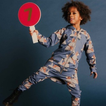 Dear Sophie Kids Motorbear Blue Pants