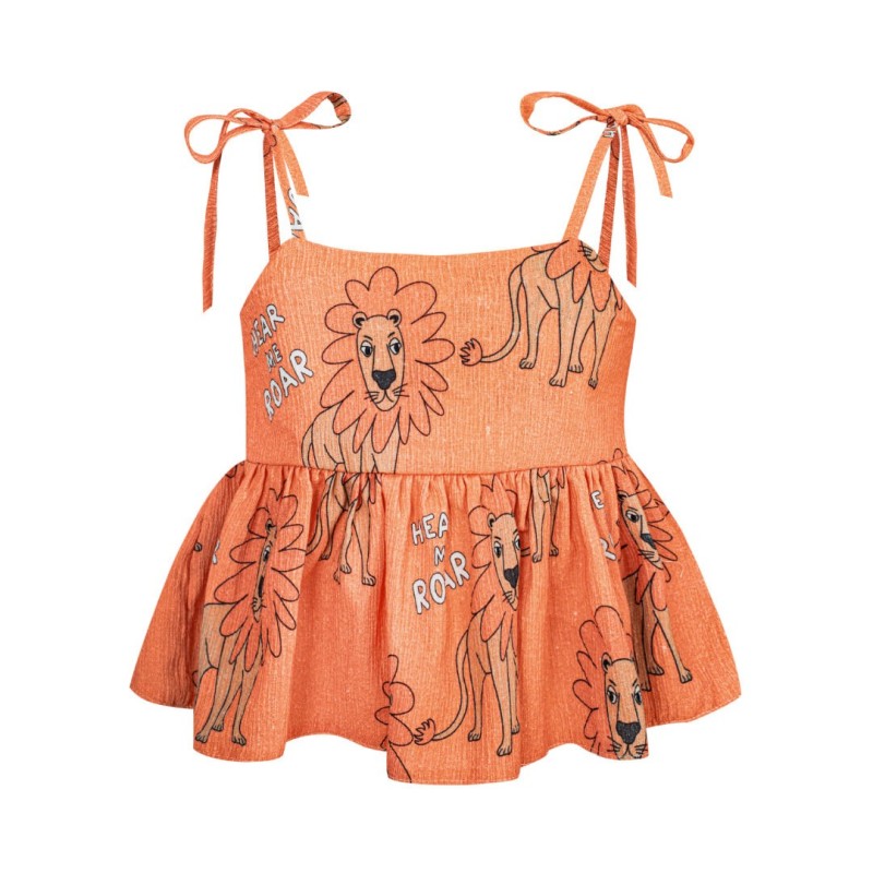 Dear Sophie Children's Οrange Top With Lions Dear Sophie Children's Οrange Top With Lions