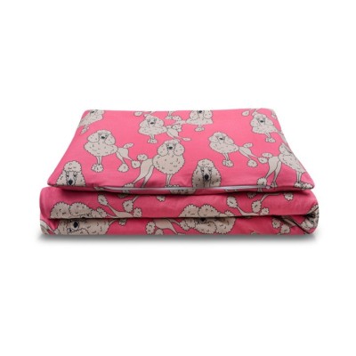 Dear Sophie Kids Bedding Set Pink with Poodles