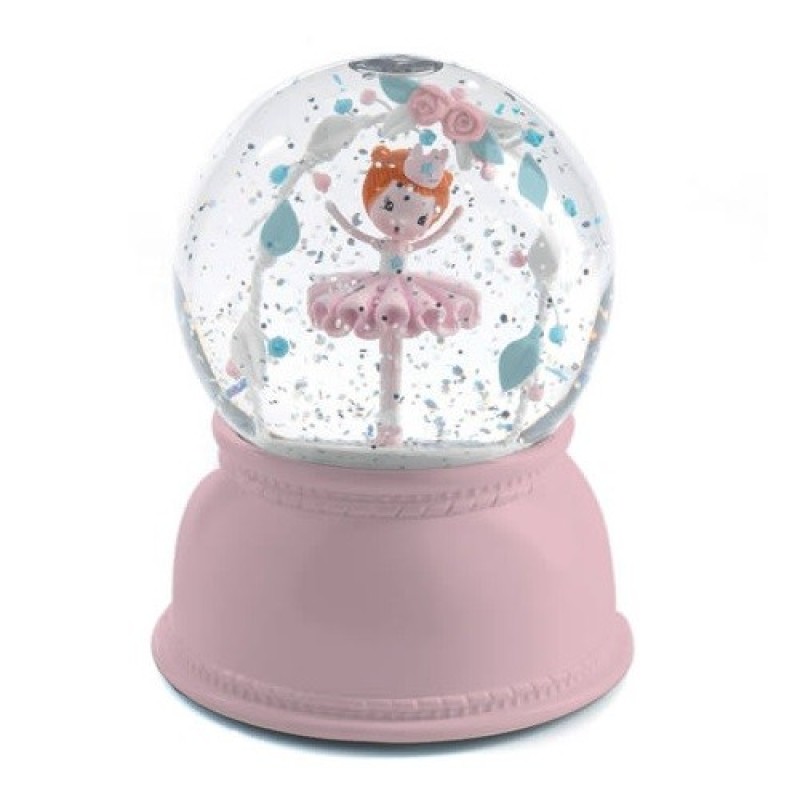 Djeco Night light automatic motion snowball ballerina