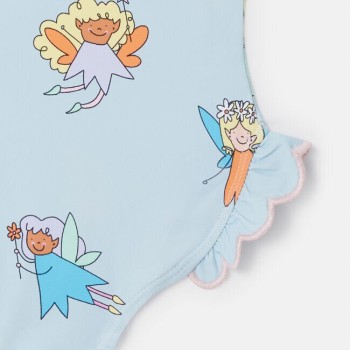 Fairies Baby Print Frilled Swimsuit Stella Mc Cartney Fairies Baby Print Frilled Swimsuit Stella Mc Cartney