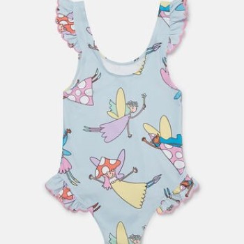 Fairies Print Frilled Swimsuit StellaMc Cartney Fairies Print Frilled Swimsuit StellaMc Cartney