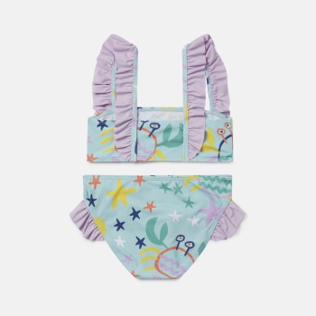 Stella McCartney Γαλάζιο Παιδικό Μπικίνι με Καβούρι