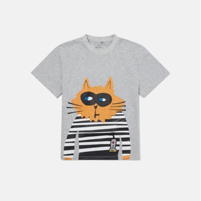 Γκρι T-shirt Με Γάτο Stella Mc Cartney Γκρι T-shirt Με Γάτο Stella Mc Cartney