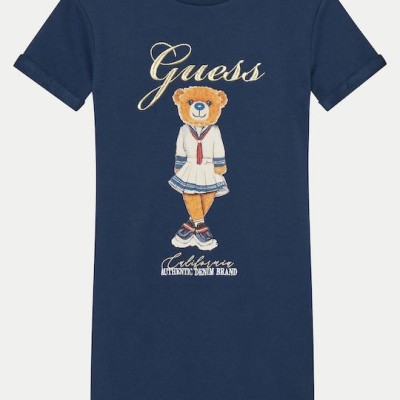 Guess Παιδικό Φόρεμα Κοντομάνικο Μπλε Guess Παιδικό Φόρεμα Κοντομάνικο Μπλε
