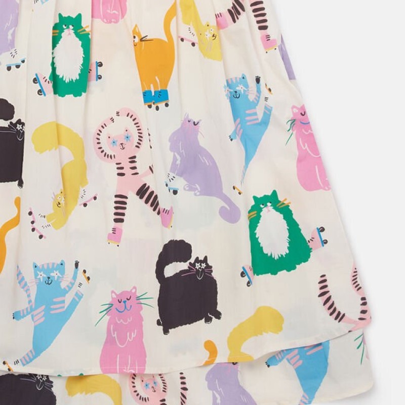 Cats Print Sleeveless Dress Stella Mc Cartney Cats Print Sleeveless Dress Stella Mc Cartney