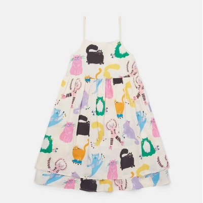 Cats Print Sleeveless Dress Stella Mc Cartney Cats Print Sleeveless Dress Stella Mc Cartney