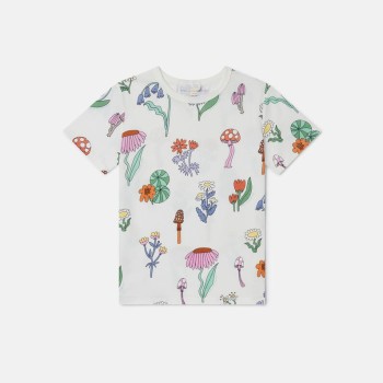 Λευκό T-shirt Εμπριμέ για Κορίτσι Stella Mc Cartney