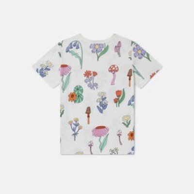 Woodland Print Crewneck T-Shirt For Girl Stella Mc Cartney