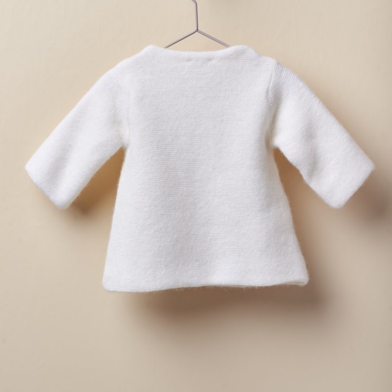 Long sleeved knitted white Cardigan Long sleeved knitted white Cardigan