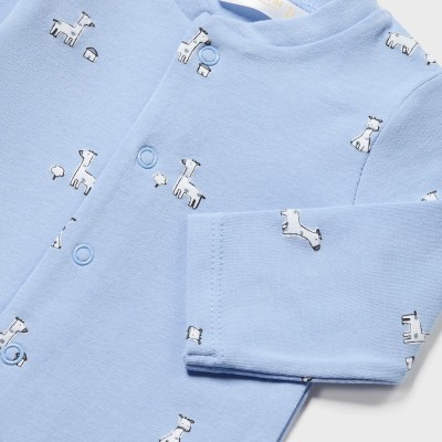 Mayoral Baby Light Blue Rompers with Giraffes