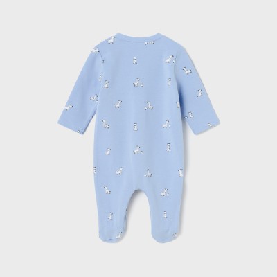Mayoral Baby Light Blue Rompers with Giraffes