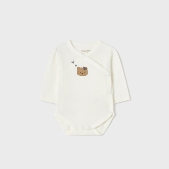 Mayoral Βρεφικά Εκρού Φορμάκια με Αρκουδάκι και Καρδιές