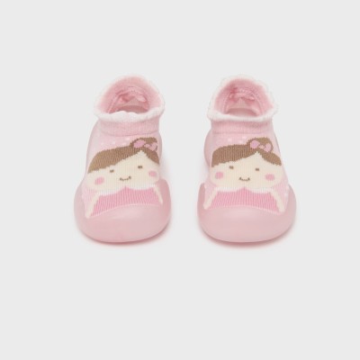 Mayoral Pink Baby Shoes With Non-slip Flexible Sole