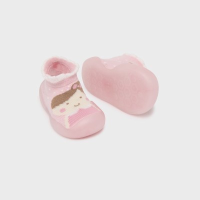 Mayoral Pink Baby Shoes With Non-slip Flexible Sole