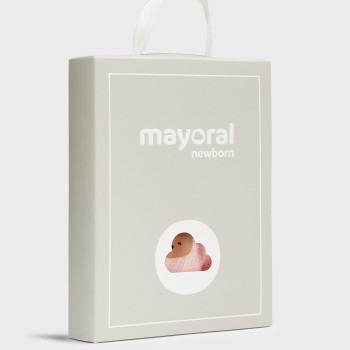 Mayoral Βρεφικά Ροζ Φορμάκια με Αρκουδάκι και Καρδιές