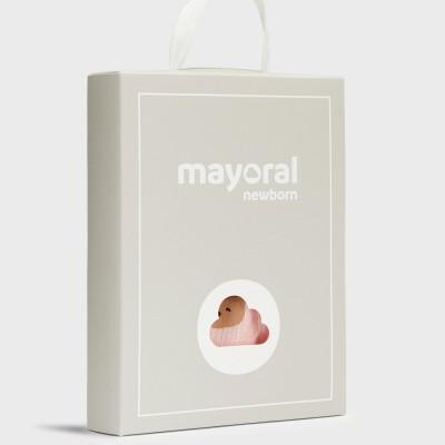 Mayoral Baby Pink Rompers with Teddy Bear and Hearts