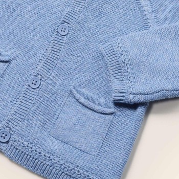Mayoral Βρεφική Αζούρ πλεκτή Ζακέτα