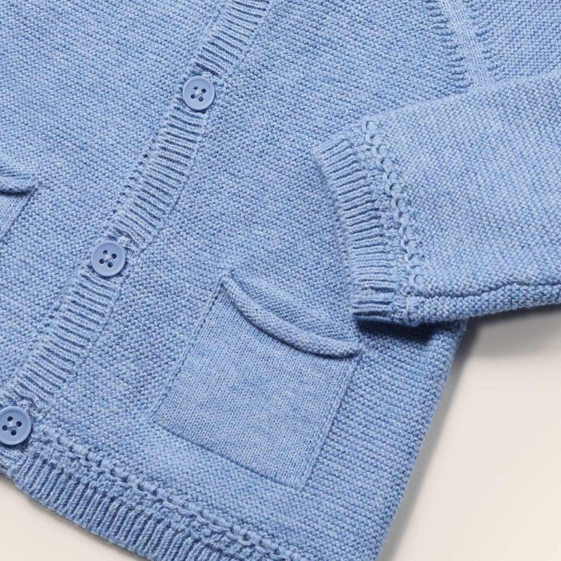 Mayoral Βρεφική Αζούρ πλεκτή Ζακέτα