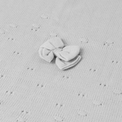 Mayoral Baby Gray Blanket with White Fur