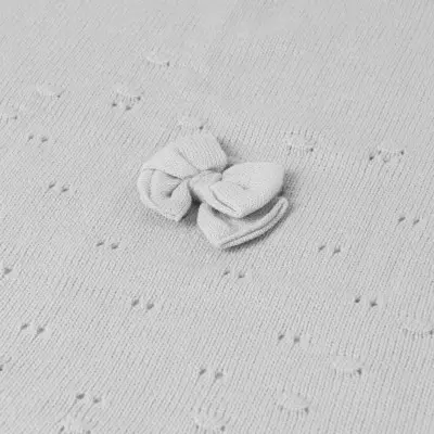 Mayoral Baby Gray Blanket with White Fur
