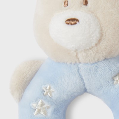 Mayoral Baby Rattle Blue Teddy Bear