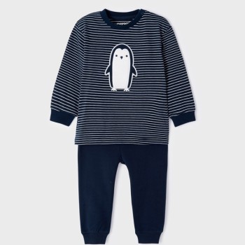 Mayoral Βρεφική Μπλε Βαμβακερή πιτζάμα με Πιγκουίνο Mayoral Βρεφική Μπλε Βαμβακερή πιτζάμα με Πιγκουίνο
