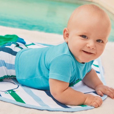 Mayoral Baby Towel Turquoise Sea Dinosaur Mayoral Baby Towel Turquoise Sea Dinosaur