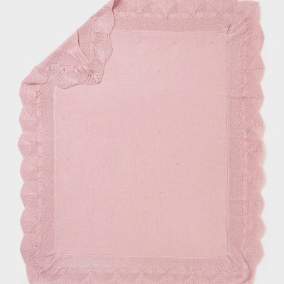 Mayoral Baby Pink Ruffle Shawl Blanket Mayoral Baby Pink Ruffle Shawl Blanket
