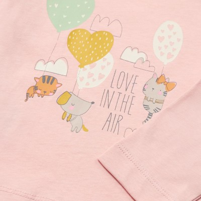 Mayoral Baby Pink Animal Pajamas