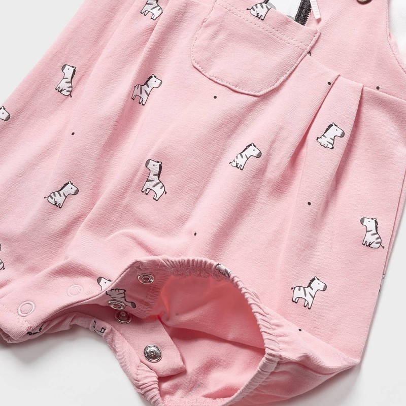 Mayoral Baby Pink Jumpsuit with Zebras Mayoral Baby Pink Jumpsuit with Zebras