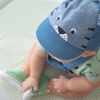 Mayoral Baby Tiger Denim Hat
