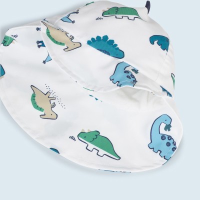 Mayoral Baby White Dinosaur Beach Hat