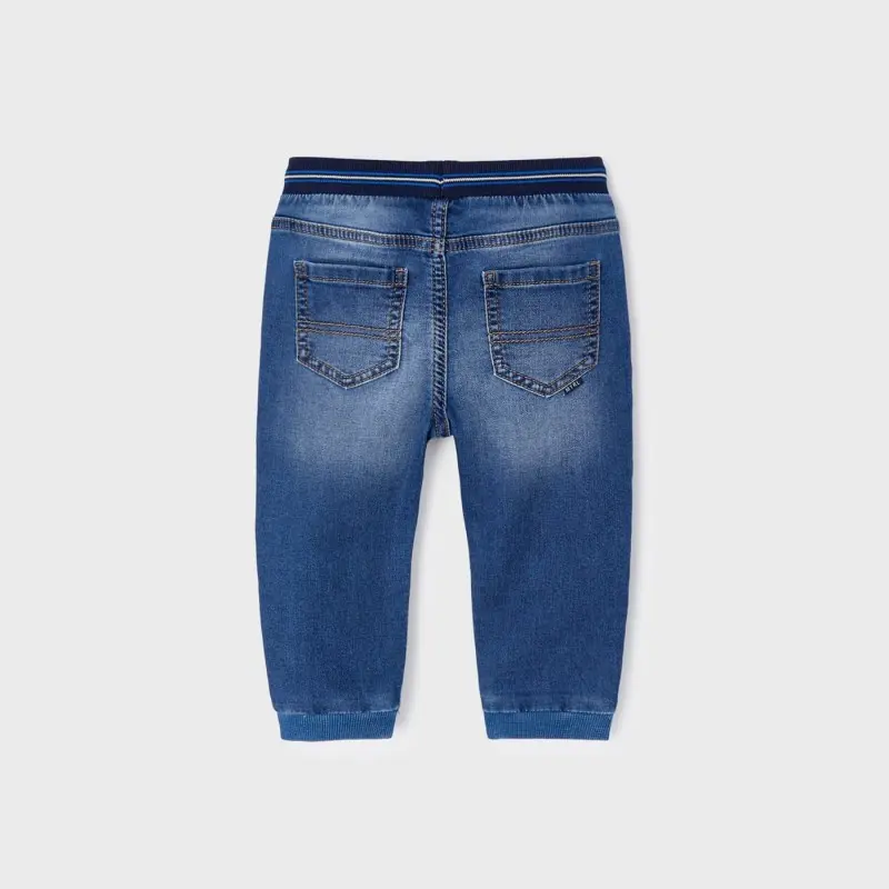 Mayoral Βρεφικό παντελόνι τζιν απαλό jogger fit ECOFRIENDS Mayoral Βρεφικό παντελόνι τζιν απαλό jogger fit ECOFRIENDS