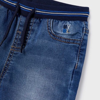 Mayoral Βρεφικό παντελόνι τζιν απαλό jogger fit ECOFRIENDS