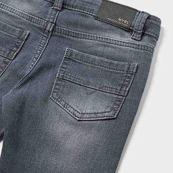 Μayoral Βρεφικό Παντελόνι Τζιν Σκούρο Γκρι Slim Fit