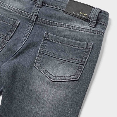 Mayoral Baby Jeans Dark Gray Slim Fit