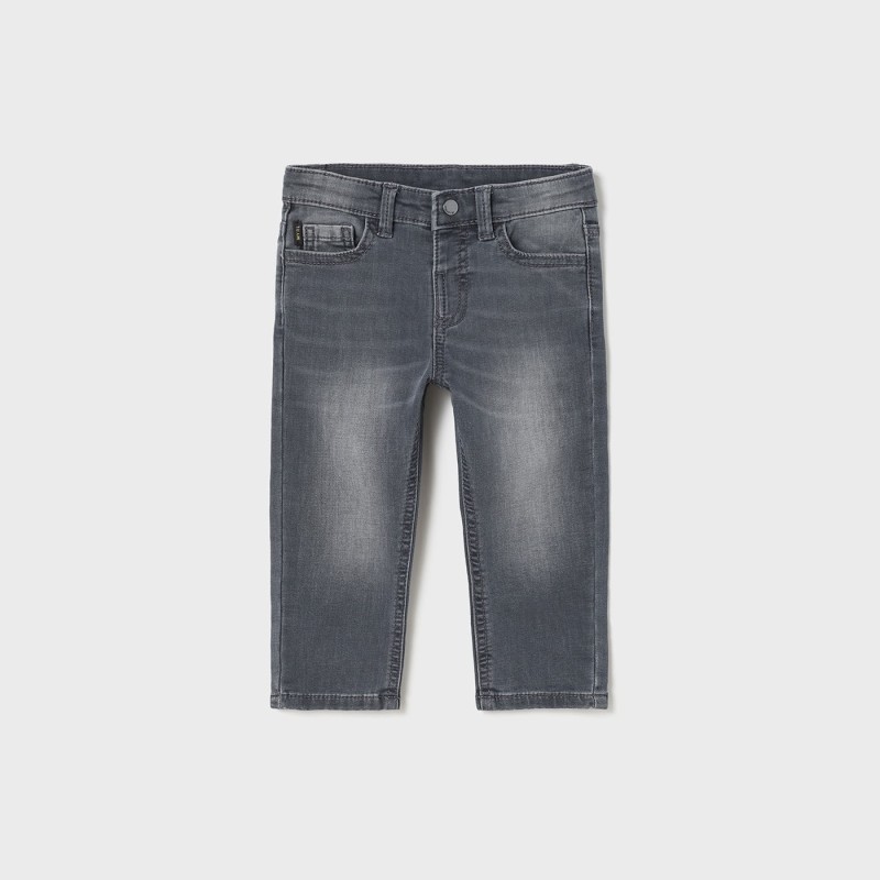 Mayoral Baby Jeans Dark Gray Slim Fit