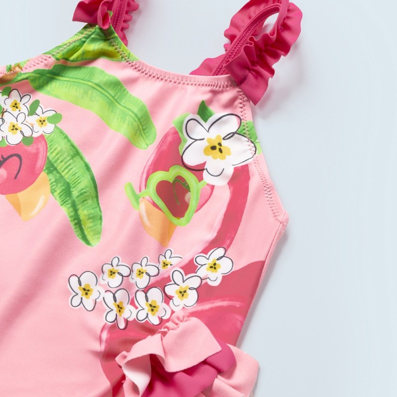 Mayoral Βρεφικό Ροζ Ολόσωμο Μαγιώ με Φλαμίνγκο