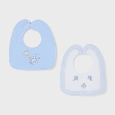 Mayoral Baby Set of 2 Bibs with Airplanes