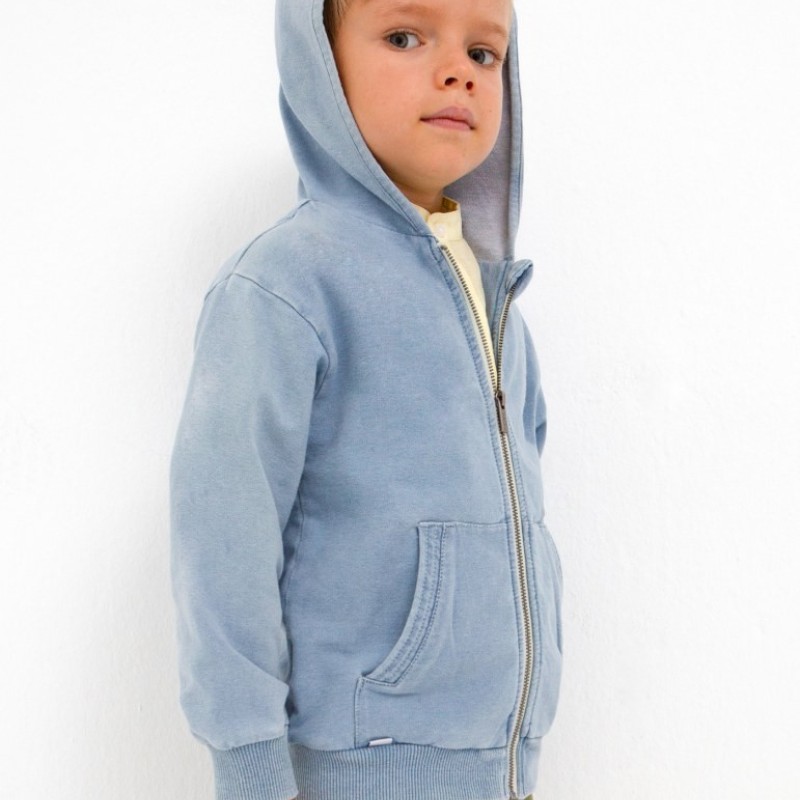 Mayoral Children's Zip Hoodie Boy Denim Mayoral Children's Zip Hoodie Boy Denim