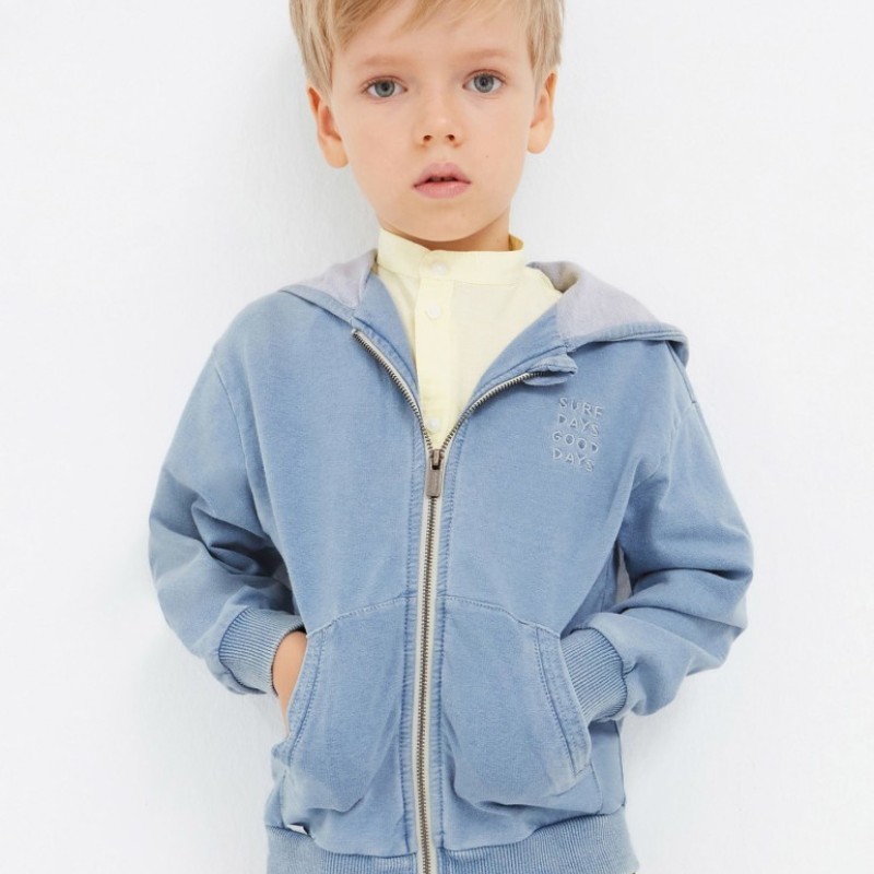 Mayoral Children's Zip Hoodie Boy Denim Mayoral Children's Zip Hoodie Boy Denim