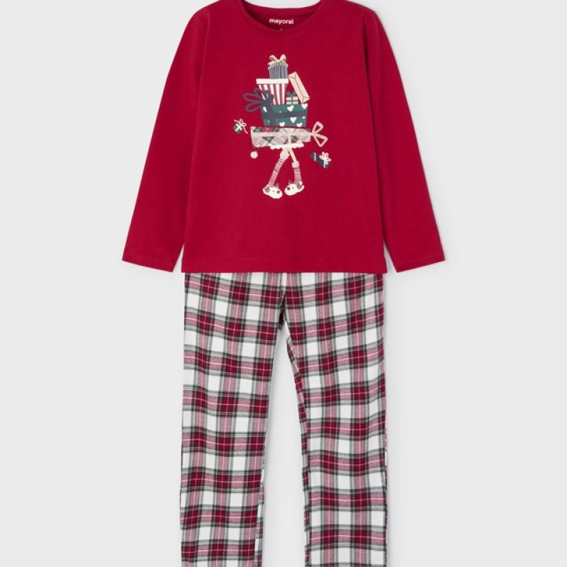 Mayoral Kids Girls Christmas Cotton Pajamas