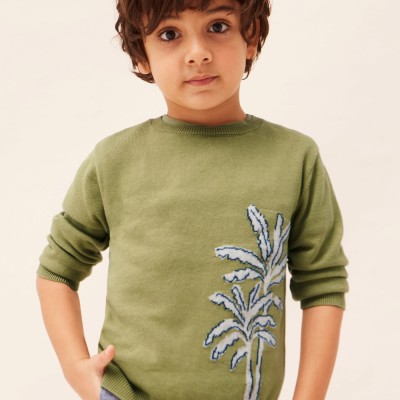 Mayoral Children's Green Cotton Boys Blouse